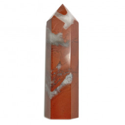 Pointe en Jaspe Rouge - 9cm