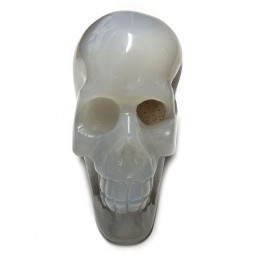 Crâne en Agate Cristallisée