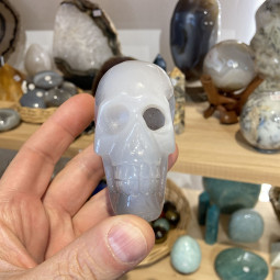 Crâne en Agate Cristallisée