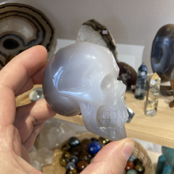 Crâne en Agate Cristallisée