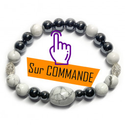 Bracelet Boules en Howlite...