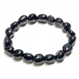 Bracelet Grains en Tourmaline Noire