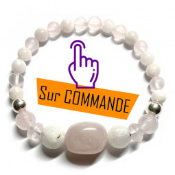 Bracelet Boules Quartz Rose...