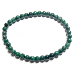 Bracelet Boules en Malachite - 4mm