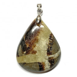 Pendentif Cabochon en Septaria - Forme Goutte