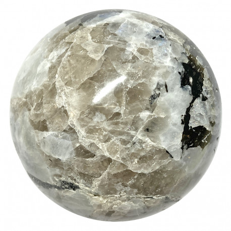 Sphère en Pierre de Lune Blanche 60 mm