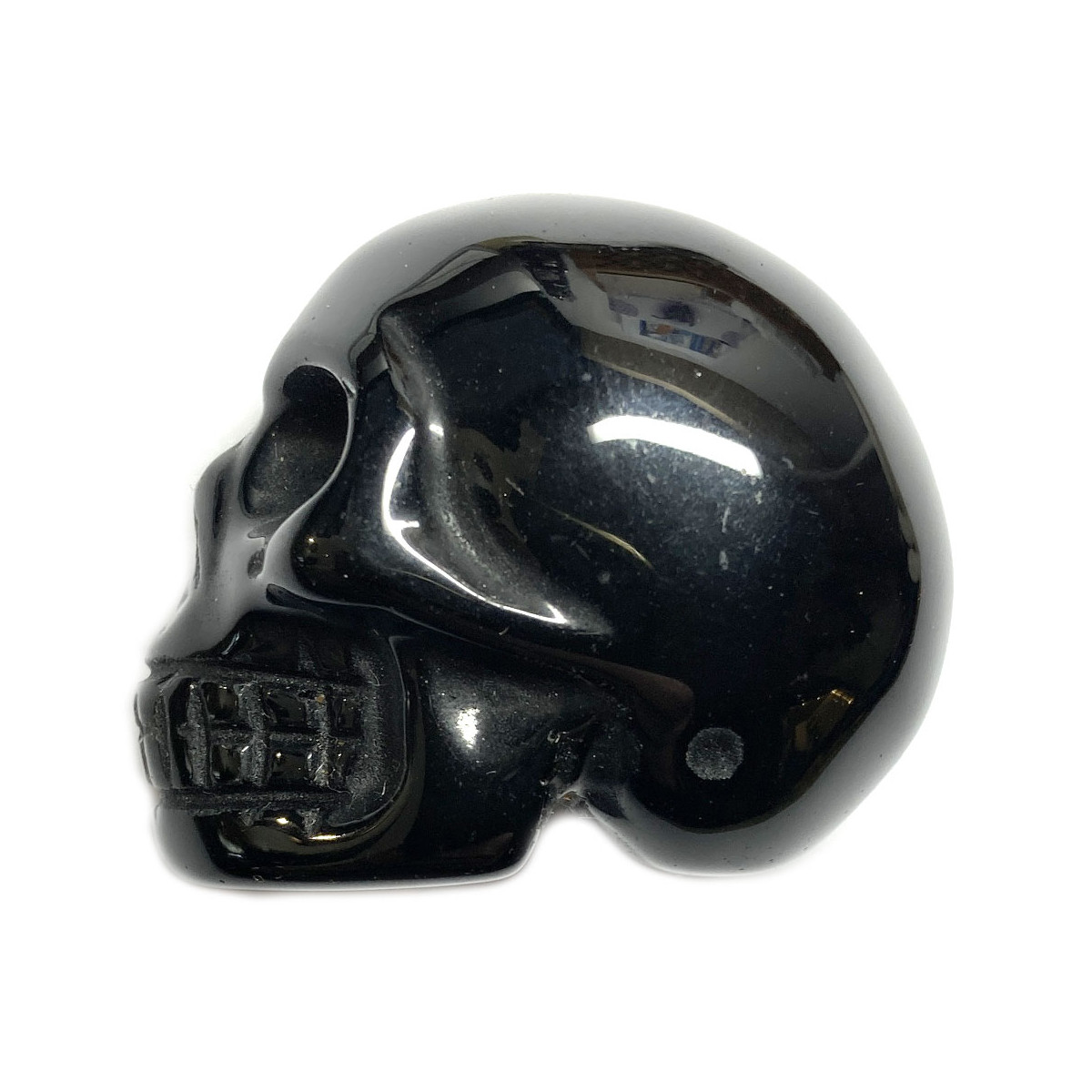 Crâne en Obsidienne Noire