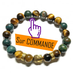 Bracelet Jaspe Héliotrope &...