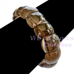 Bracelet en Quartz Fumé
