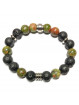 Bracelet boules en Unakite & Basalte