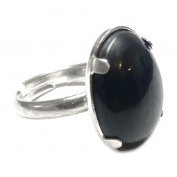 Bague Argent & Shungite