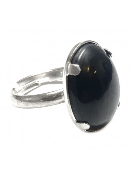 Bague Argent & Shungite