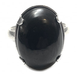 Bague Argent & Shungite
