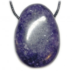 Pendentif Percé en Lépidolite Violette