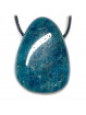 Pendentif Percé en Apatite Bleue