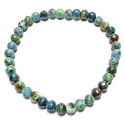 Bracelet Boules en Chrysocolle - 6mm