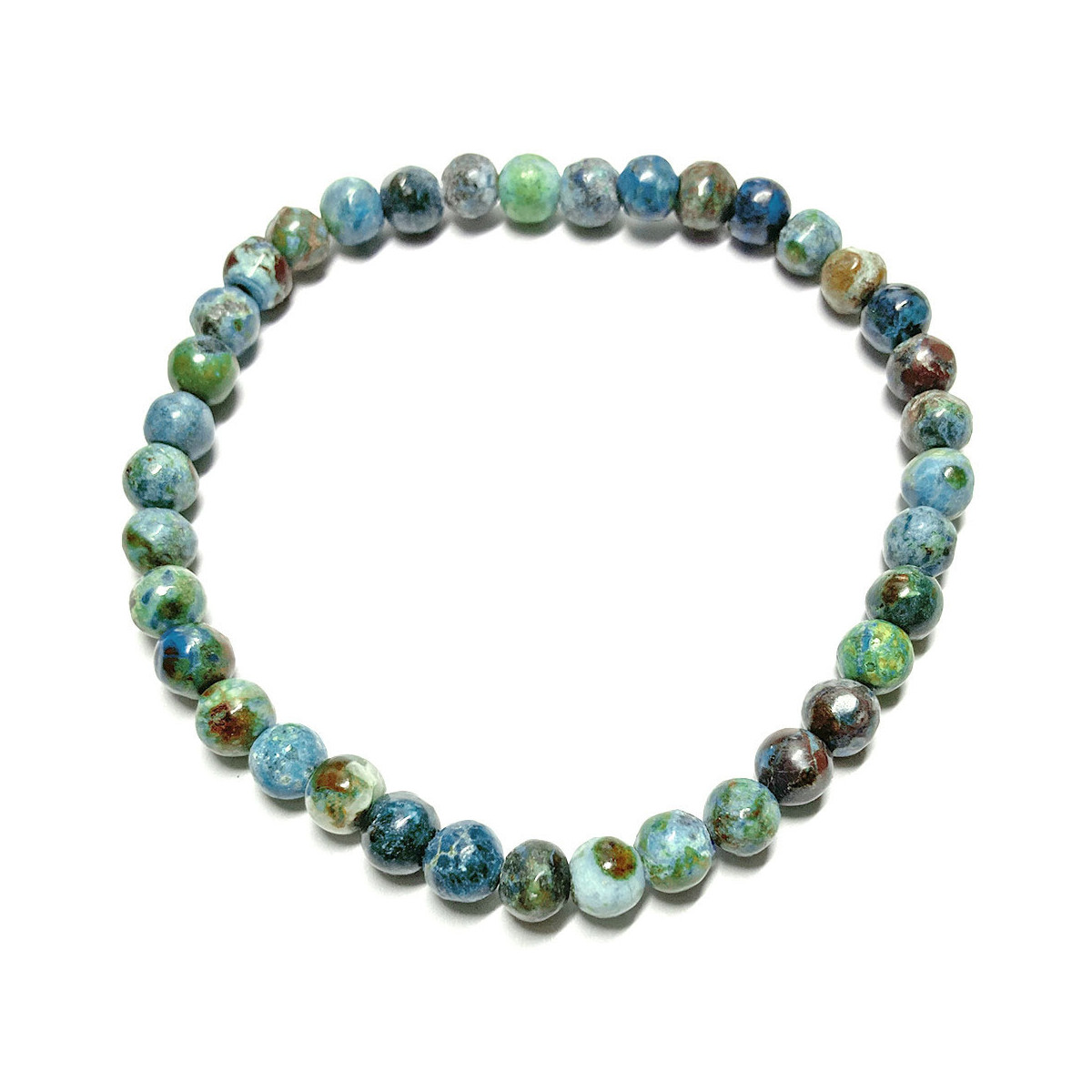 Bracelet Boules en Chrysocolle - 6mm