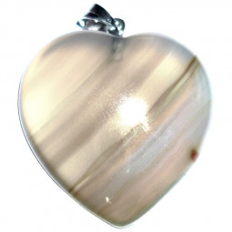 Pendentif Coeur en Agate - 20mm