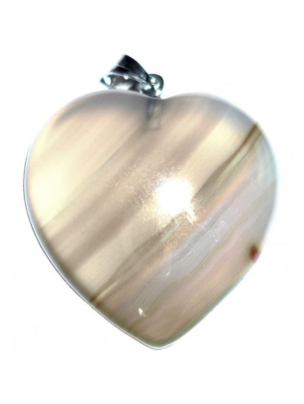 Pendentif Coeur en Agate - 20mm