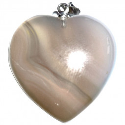 Pendentif Coeur en Agate - 20mm