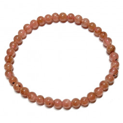 Bracelet Boules en Rhodochrosite 4mm