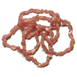 Bracelet Grains en Rhodochrosite