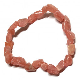 Bracelet Grains en Rhodochrosite