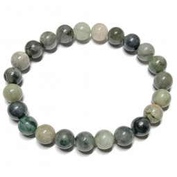 Bracelet Boules en Emeraude - 8mm