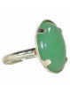 Bague en Aventurine Verte et Argent