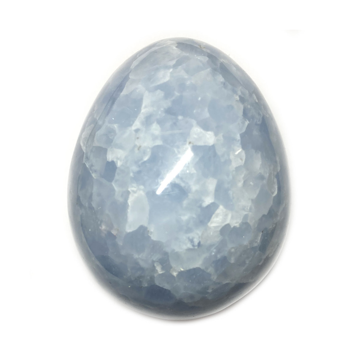 Oeuf en Calcite Bleue - 315 grammes