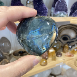 Coeur en Labradorite - 145 grammes