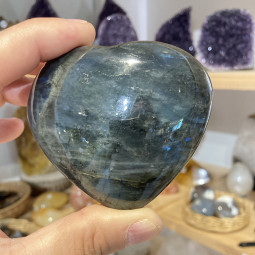 Coeur en Labradorite - 190 grammes