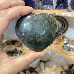 Coeur en Labradorite - 205 grammes