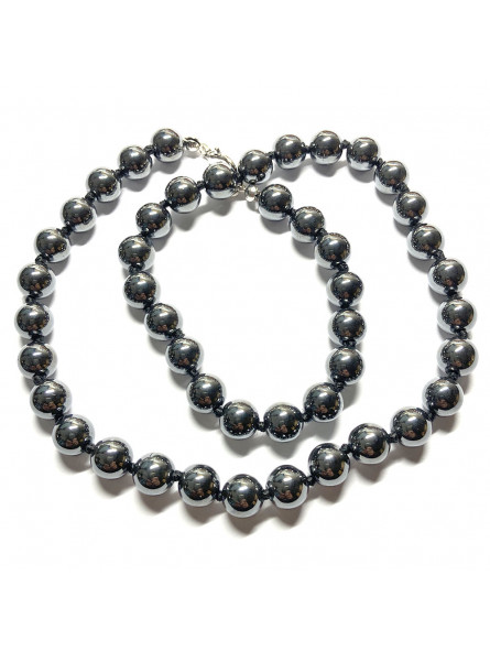 Collier en Hématite - Boules de 6mm