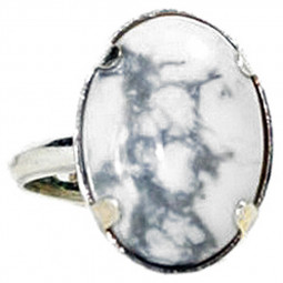 Bague Argent & Howlite