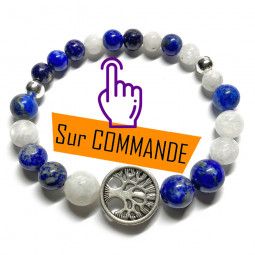 Bracelet en Lapis Lazuli &...