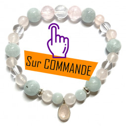 Bracelet Quartz Rose, Aigue...