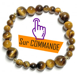 Bracelet en Oeil de Tigre -...