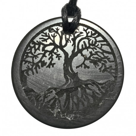 Pendentif en Shungite - Arbre de Vie de 3 cm