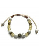 Bracelet Boules Macramé en Citrine & Howlite