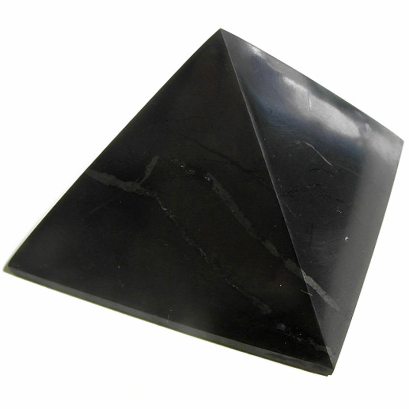 Pyramide en Shungite Polie de 5 cm