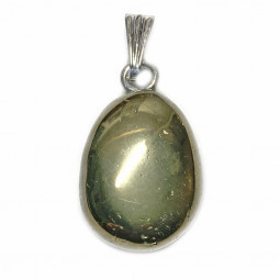 Pendentif Pierre Roulée en Pyrite