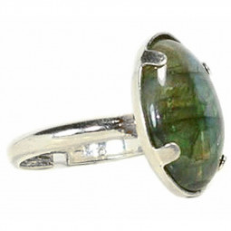 Bague Argent & Labradorite