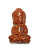 Statuette Bouddha en Jaspe Rouge