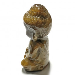 Statuette Bouddha en Oeil de Tigre