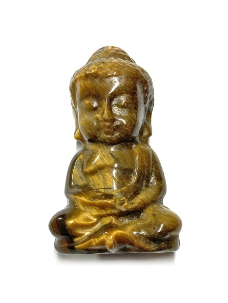 Statuette Bouddha en Oeil de Tigre