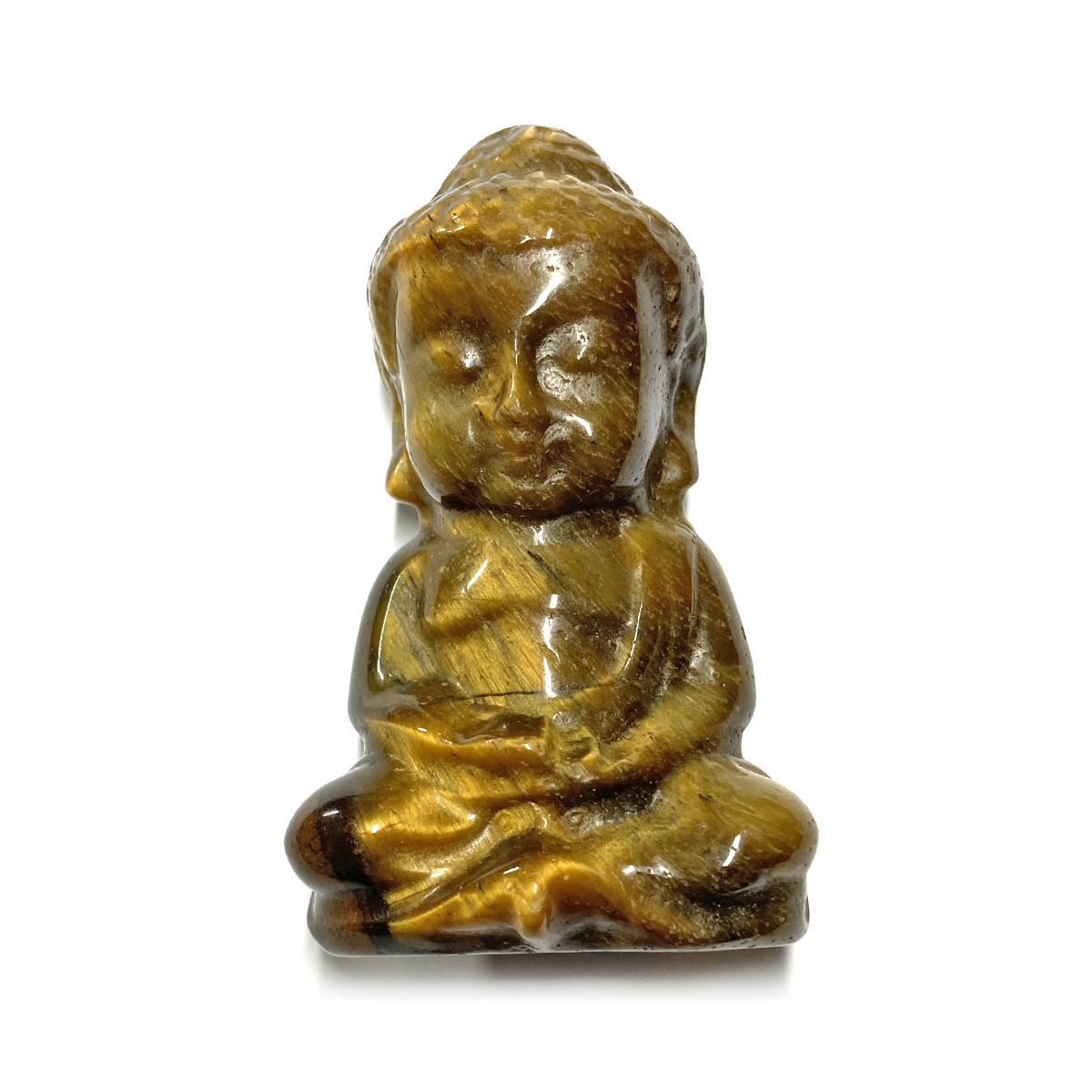 Statuette Bouddha en Oeil de Tigre