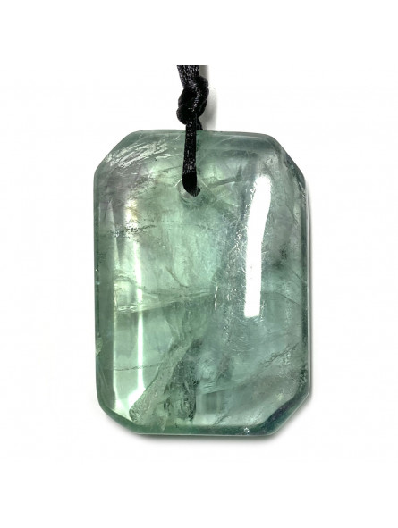 Pendentif Percé en Fluorite Verte