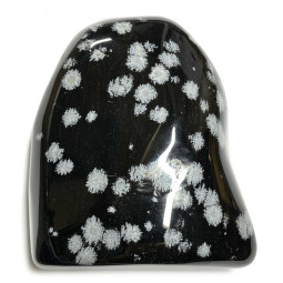 Forme Libre en Obsidienne Flocon de Neige 510 Grammes