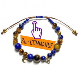 Bracelet Boules Macramé en...